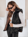 Damen Steppweste mit Kapuze MISSVEST schwarz Dstreet TY5022