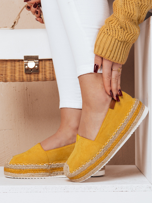 Damen Espadrilles LANSI gelb Dstreet ZY0056