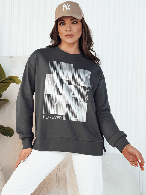 Damen Sweatshirt mit Kapuze FEMMES Farbe Graphite DSTREET BY1283