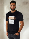 Herren T-shirt mit Aufdruck Farbe Schwarz DSTREET RX5489