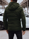 Herren Steppwinterjacke mit Kapuze grün Dstreet TX4893