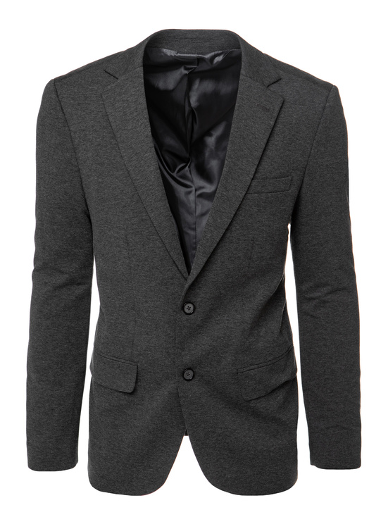 Grauer einreihiger Blazer für Männer Dstreet MX0624