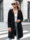 Langer Damenmantel mit Kapuze MELBY schwarz Dstreet NY0671