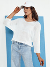 Damen Durchbrochener Pullover ANNIS Farbe Ecru DSTREET MY2333