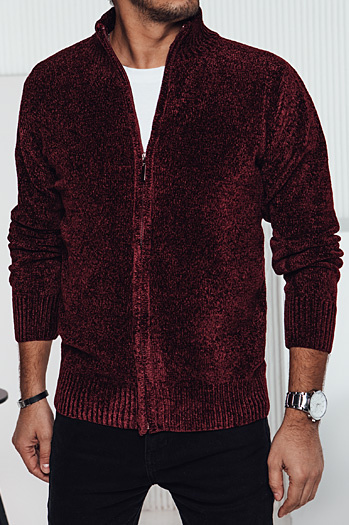 Herren Pullover ohne Knöpfe burgundy Dstreet WX2233