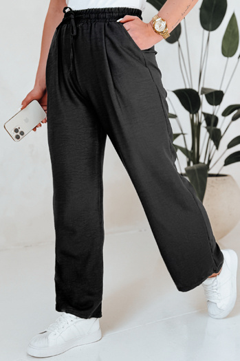 Damenhose mit weitem Bein MILLIVIO schwarz Dstreet UY2659