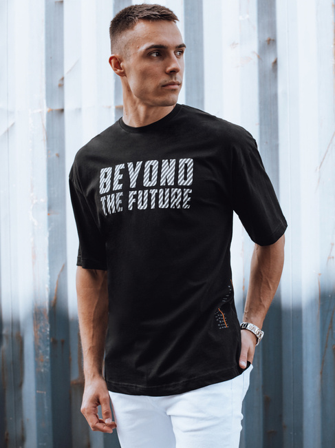 Schwarzes Herren-T-Shirt Dstreet RX5526
