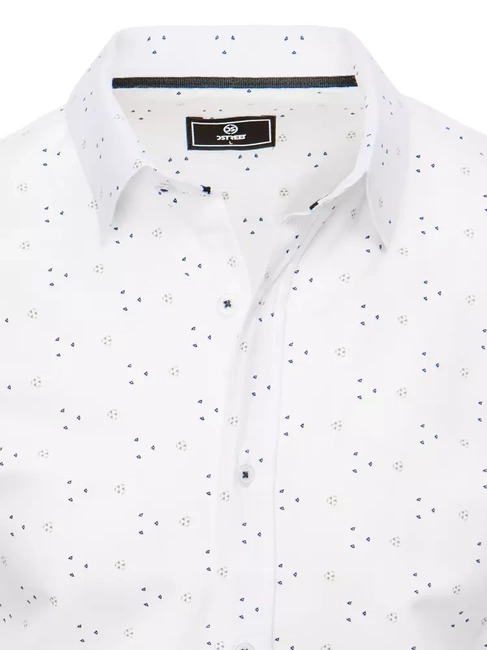 Herren Gemustertes Hemd Farbe Weiß DSTREET DX2446