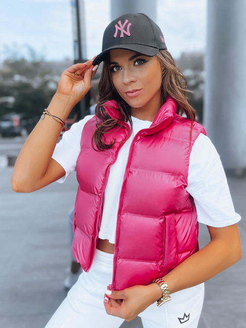 Damen Steppweste RASBERRY BUSH Farbe Rosa DSTREET TY3808