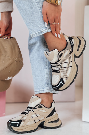 MODERMAX Damen khaki Dstreet Turnschuhe ZY0899