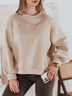 Damen Sweatshirt in Einheitsgröße COSYONE beige Dstreet BY1349_4