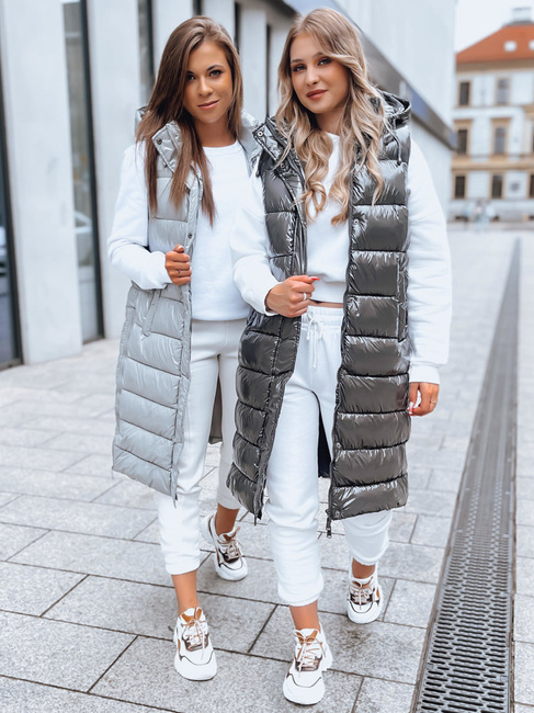 Damen Steppweste GANTINI Farbe Silber DSTREET TY3744