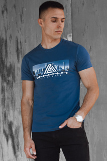 Blaues Herren-T-Shirt Dstreet RX5554