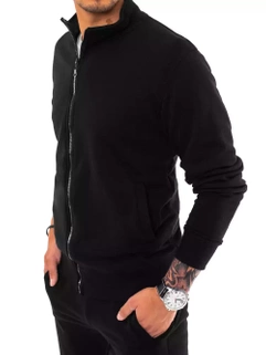 Herren Sweatshirt Zip Schwarz Dstreet BX5029_2