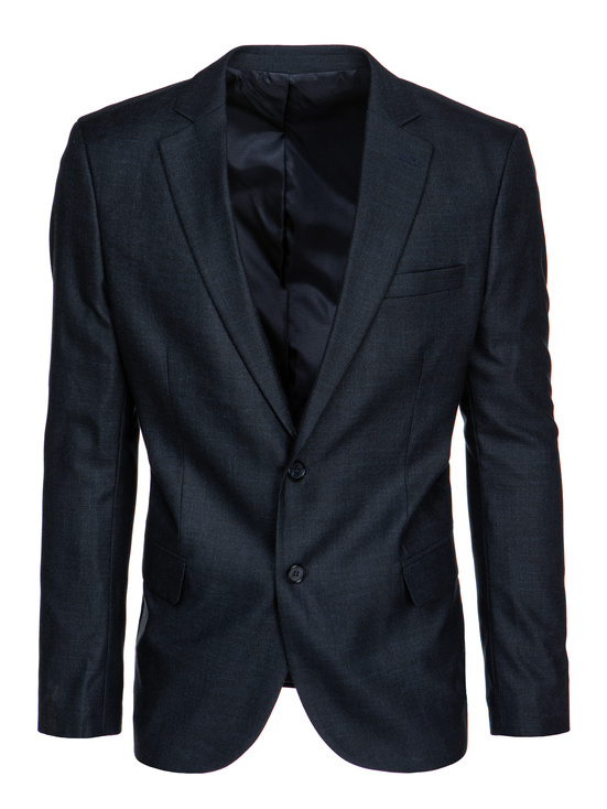 Einreihiger marineblauer Blazer für Herren Dstreet MX0637