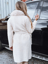 Damen Pelzmantel beige Dstreet TY5278