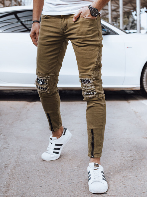 Herren Jeanshosen Farbe Olivegrün DSTREET UX4353