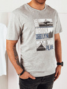 Herren T-shirt mit Aufdruck Farbe Grau DSTREET RX5452