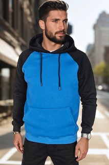 Herren Basic-Kapuzenpullover blau Dstreet BX5893