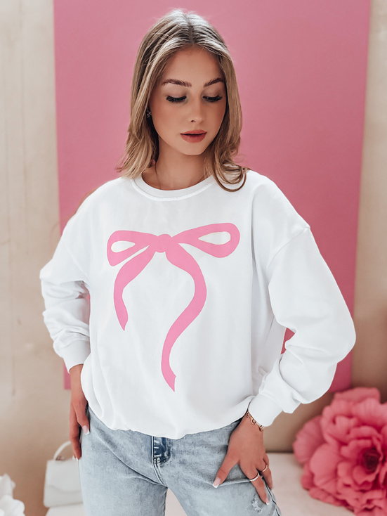 Damen Sweatshirt in Übergröße SOFTTIE weiß Dstreet BY1358