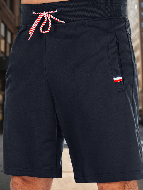 Marineblaue Herren Sweatshorts Dstreet SX2483