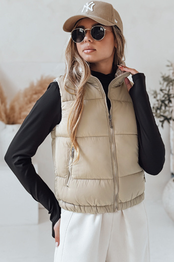 Damen Steppweste URBANELLE beige Dstreet TY4973