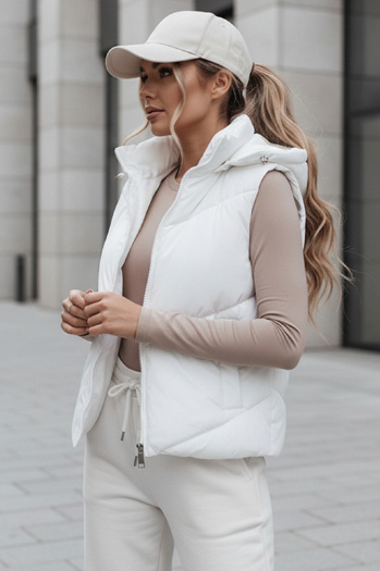 Damen Steppweste LIKEHUGS weiß Dstreet TY4975