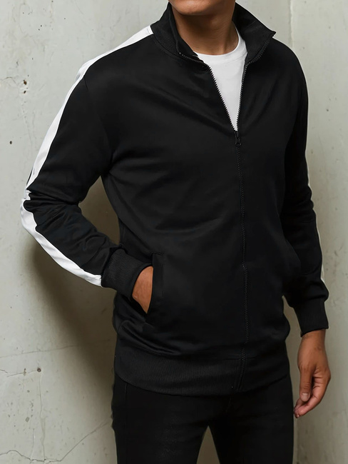 Herren Sweatshirt mit Reißverschluss Farbe Schwarz DSTREET BX5562