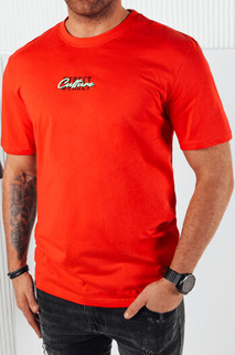 Herren T-shirt mit Aufdruck Farbe Orange DSTREET RX5423