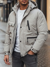 Herren Winterjacke mit Kapuze grau Dstreet TX5107