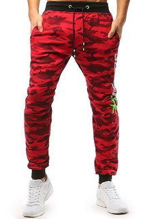 Herren Sporthose Jogger Camo Rot Dstreet UX3514