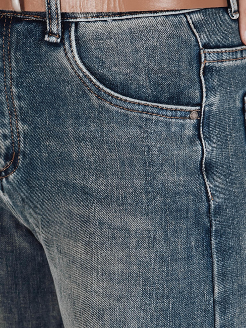 Damen Jeanshose mit weitem Bein blau Dstreet UY2788