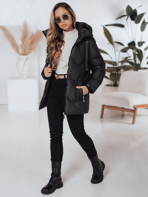 Damen Winterjacke SALVONA schwarz gesteppt Dstreet TY4997