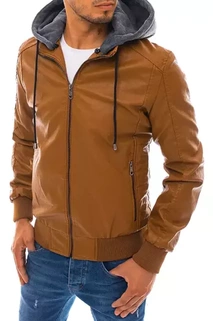 Herren Kunstlederjacke Khaki Dstreet TX3765