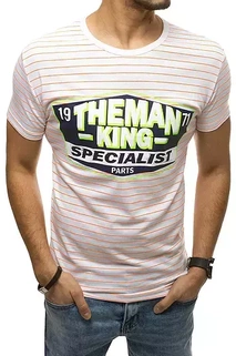 Herren T-shirt mit Aufdruck Weiß Dstreet RX4397