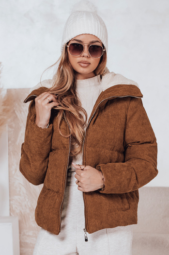 Damen Winterjacke TRENDYGLAM braun Dstreet TY4360