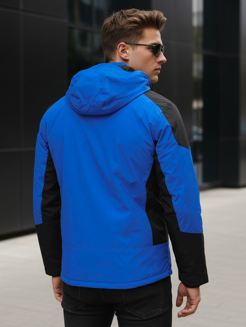 Herren Winterjacke mit Kapuze blau Dstreet TX5122