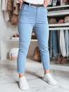 Damen Slim Fit Hose mit Gürtel TAIRONIK blau Dstreet UY2540