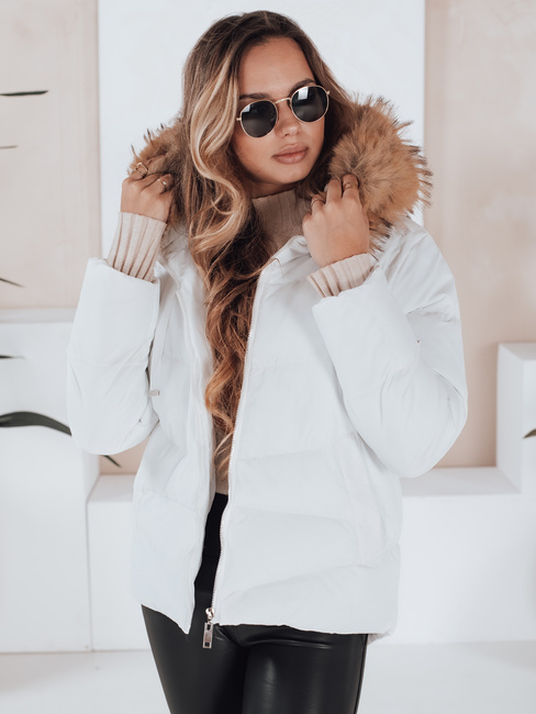 Gesteppte Damen Winterjacke weiß Dstreet TY5127