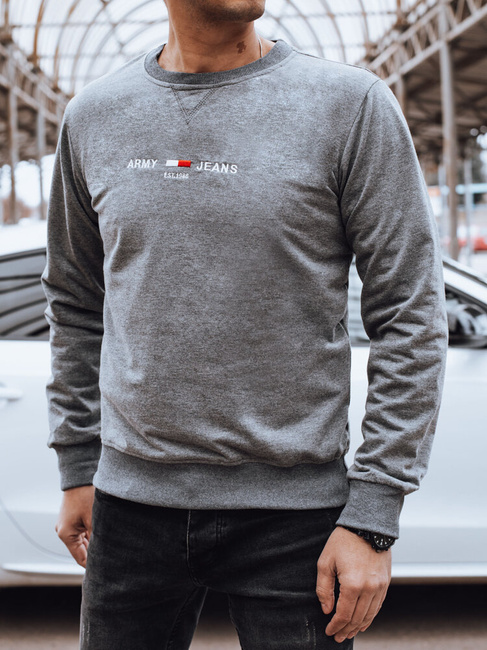 Herren Basic Sweatshirt Farbe Grau DSTREET BX5735