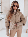 MISSLAYER Damen Winterjacke mit Kapuze camel Dstreet TY5035