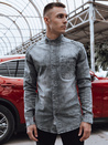 Herrenhemd grau Dstreet DX2585