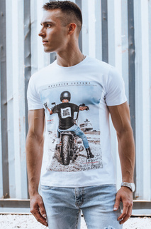 Weißes Herren-T-Shirt Dstreet RX5535