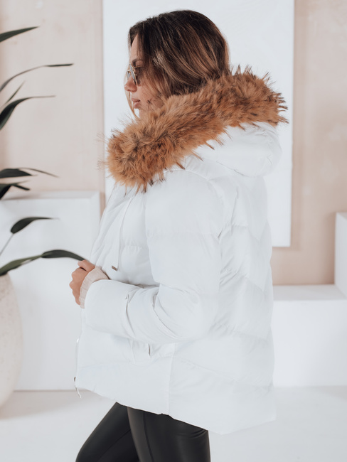 Gesteppte Damen Winterjacke weiß Dstreet TY5127