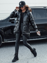 Damen Übergangs-Steppjacke mit Kapuze FASHION CHIC schwarz Dstreet TY4583