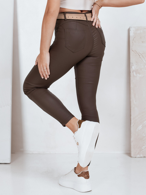 Gewachste braune Damenhose Dstreet UY2763