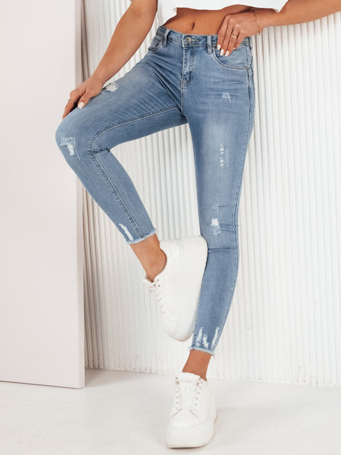 Damen Jeans mit Löchern VARGES Farbe Blau DSTREET UY1980