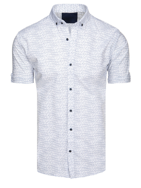 Herren Kurzarmhemd weiß Dstreet KX1076