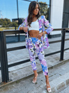 Damen Casual Hose FLOWER GARDEN Farbe Violett DSTREET UY1470z_1