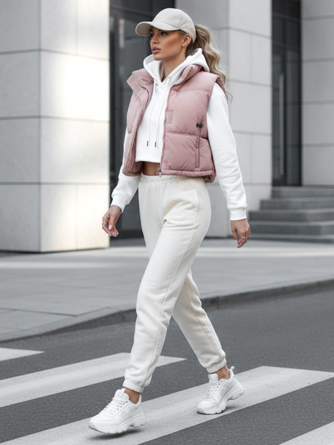 Gesteppte rosa Weste für Frauen Dstreet TY5199